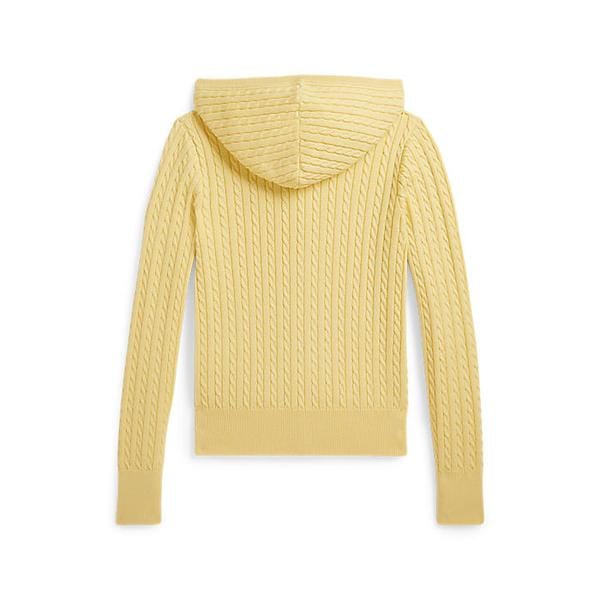 폴로 키즈 여아 7-16세 미니 케이블 코튼 풀 지퍼 후디(CWPOSWEG6820625700)