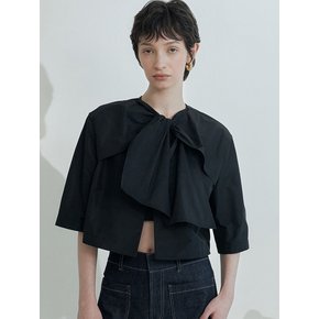 TIE DETAIL CROP SHIRT