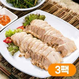 자연맛남 야들야들 삼겹살 보쌈수육(족발양념) 400gx3팩 총1.2kg