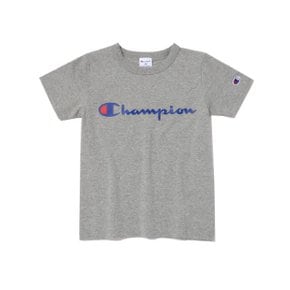 JQS CKTS-3EK06-G2 [ASIA][KIDS] Champion 스크립트 로고 반팔티셔츠 (NORMAL GREY)