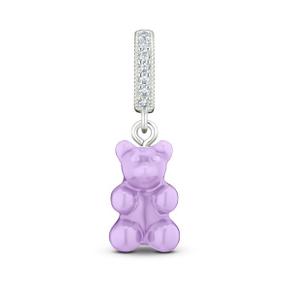 NOSTALGIA BEARLAVENDERPAVE CONNECTOR SILVER 여성 참