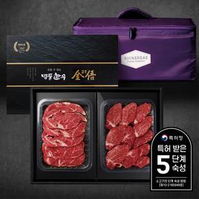 [산지직송/냉장] 1+등급/암소한우선물세트 1kg (등심500g,안심500g)