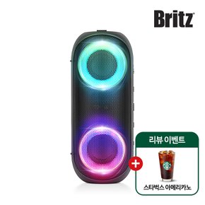 IPX7 완전방수 풀파티 RGB 라이트 TWS 블루투스스피커 BZ-UX33 + 스타벅스상품평이벤트