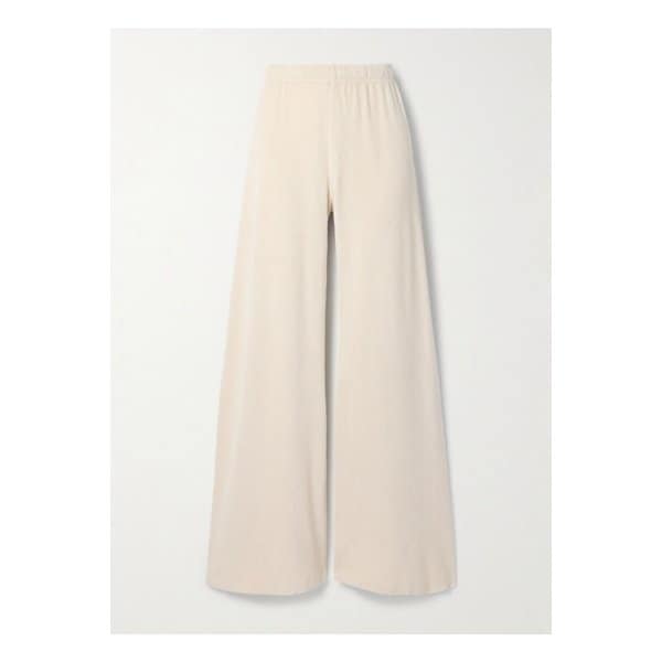 수지 콘디 제피라 테리 코튼 혼방 플레어 트랙 팬츠 크림 46376663162901016