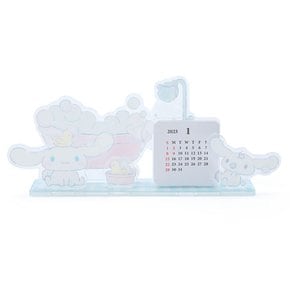 산리오 캘린더 2023 탁상 아크릴 스탠드 계피 롤 시나몬 Cinnamoroll 캐릭터 203327 SANRIO