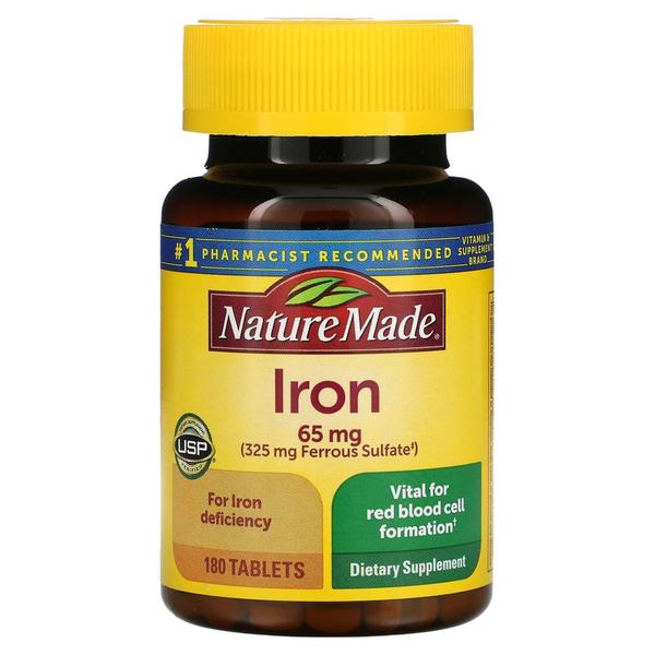 네이처메이드 아이언 철분제 65mg 180정 Iron