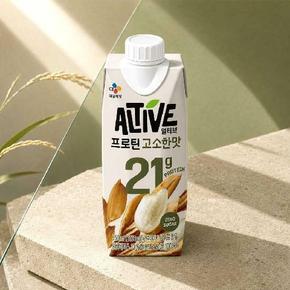 [G] CJ제일제당 얼티브 프로틴 21g 단백질 음료 고소한맛 250ml 18개