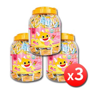 아기상어 아이비타C D 아연 500정 x 3통 어린이 유아 아이 키즈 돌아기 캐릭터 비타민C 캔디 사탕
