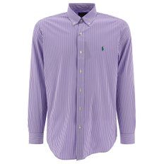 랄프로렌 Mens shirt 7108657680054655K LAVENDER/WHITE Purple