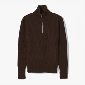 ANDERSEN-ANDERSEN 안데르센-안데르센 NAVY HALF-ZIP BROWN 하프집업 브라운