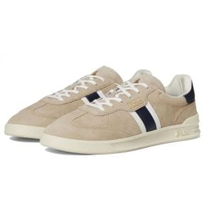 폴로 랄프로렌 Suede-Htr Aera-Sneakers-Low 탑 레이스 - Milkshake/Navy화이트 9422635