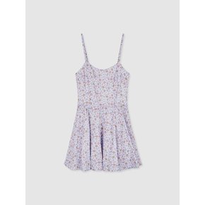 Sleeveless Floral Jumpsuit_violet