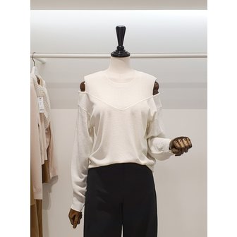 ZOOC [파주점] 쥬크 주크 린넨혼방 어깨트임 니트 V261KSK903