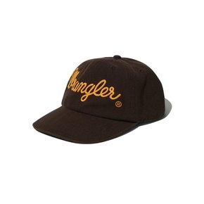 Rope Logo Chain Stitch Cap Brown