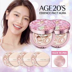 최신상 에이지투웨니스 Age 20s 에센스 커버팩트 아우라 (미니팩트까지 팩트만 6개)