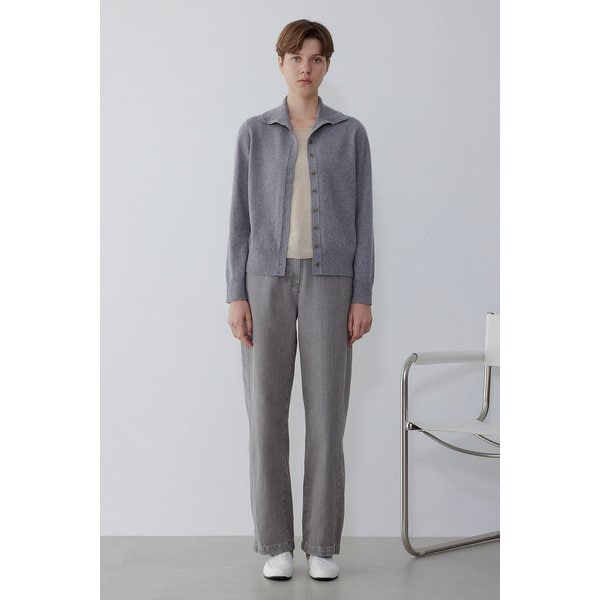 [리오더] 울 캐시미어 블렌드 터틀넥 버튼업 니트 가디건 IA15451920270