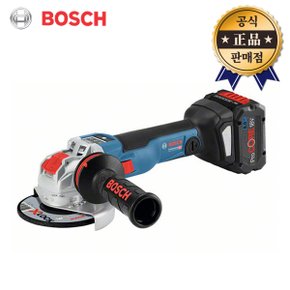 충전그라인더 GWX18V-10SC 8.0Ah X-LOCK 5인치 원터치 속도조절 배터리2개 연마 절삭 18V