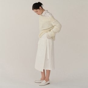 FW24 Off Shoulder Mohair Sweater Ivory