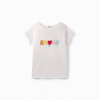 봉쁘앙 [여주점] 21SS 여아 티셔츠 색상 121A(핑크)102E(화이트)(S01GTSKN0802)