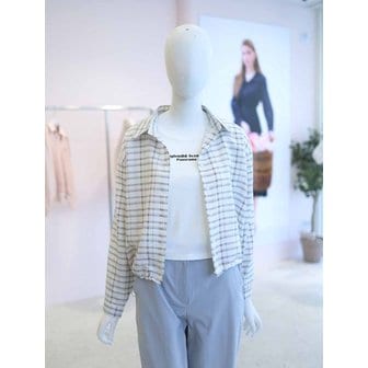 올리브데올리브 [여주점] 여성 나시 탑 세트 체크 크롭 셔츠 YW6SB708