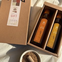 저온압착 참기름 300ml + 들기름 300ml