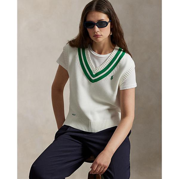 폴로 골프 여성 코튼 블렌드 크리켓 스웨터 베스트(WMXGSWENC020083100)