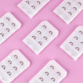 브라연장후크 화이트 2버튼 브라후크 브라연장