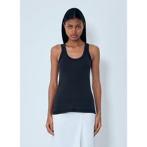 [해외배송] 르메르 리브 스쿱넥 레이서백 탱크탑 TS0001 LJ1016 BK998