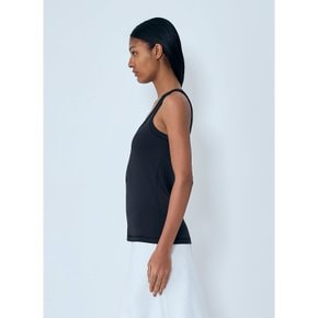 [해외배송] 르메르 리브 스쿱넥 레이서백 탱크탑 TS0001 LJ1016 BK998