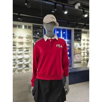 휠라 [파주점] 공용  럭비 카라 맨투맨 (FS2POH1102U-RED)