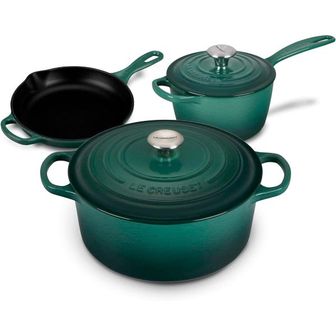  영국 르쿠르제 무쇠냄비 Le Creuset Signature Enameled Cast-Iron Dutch Oven Saucepan And Ski