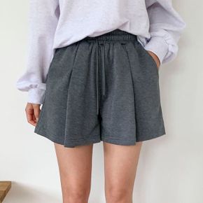 포터블 핀턱 A라인 트레이닝 밴딩 반바지  4color _P376455509