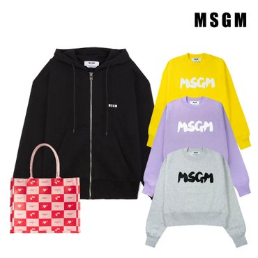  MSGM 24SS 인기 티셔츠 후디 팬츠 토트백 슬리퍼 가디건