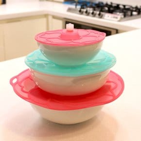 실리콘 페탈 멀티 뚜껑 20cm 그릇 컵 덮개 밀폐 보관