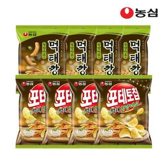 농심 먹태깡 4봉 + 포테토칩 먹태청양마요 4봉