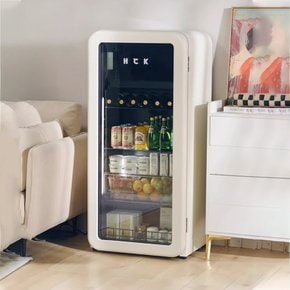 HCK  130RD-S 가정용 레트로 냉장고 115L/168L냉장+냉동 관세 포함