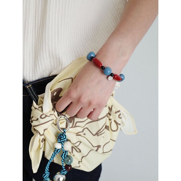 retro blue&red beads bracelet