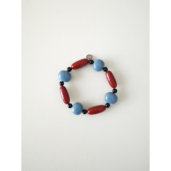 retro blue&red beads bracelet