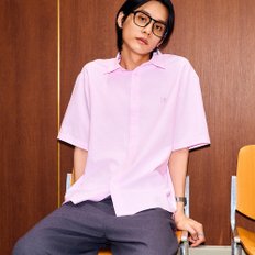 UNISEX 베이직 옥스포드 하프 셔츠 [PINK] / SBD2U03003-MAN