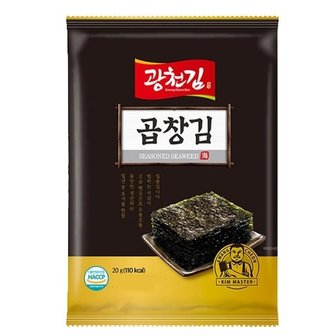  [광천김] 구운 곱창김 전장김 (무조미) 18g 10봉