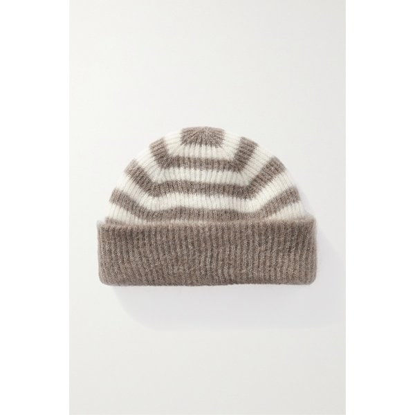 브루넬로쿠치넬리 골지 스트라이프 모헤어 혼방 비니 토프 1647597317176336