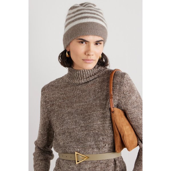 브루넬로쿠치넬리 골지 스트라이프 모헤어 혼방 비니 토프 1647597317176336