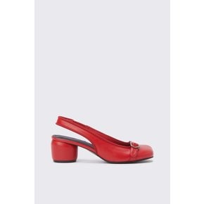 [김나영 착용]Round toe sling back(red)_DG2DS24003RED