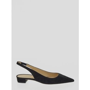 FW23 Stuart Weitzman Stuart Slingback Shoes Flat shoes SB912SUEBLK