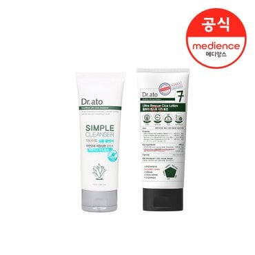 닥터아토 ) 울트라 레스큐 시카 로션 +심플 클렌저 100ml