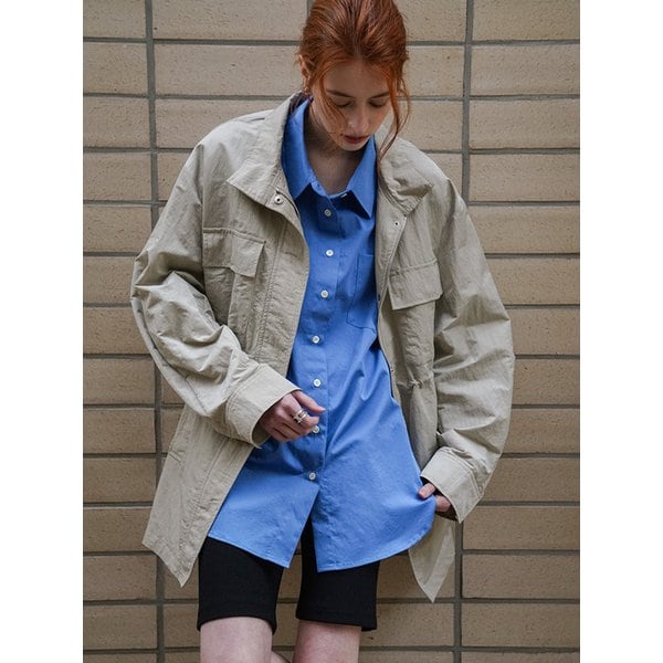 SIOT4142 오버 핏 와샤 필드 자켓_Ash beige