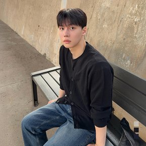 [COUTURE] 린넨 혼방 오버핏 가디건_3colors / 베이지,블랙,차콜 그레이