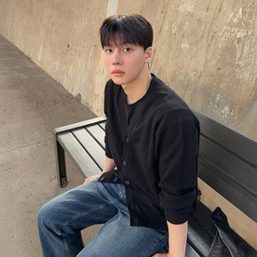 [COUTURE] 린넨 혼방 오버핏 가디건_3colors / 베이지,블랙,차콜 그레이