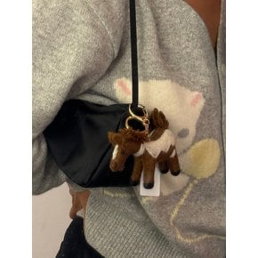 NEPAL WOOL PONY KEY RING(2colors)