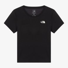 [노스페이스 공식] NT7UR33B 여성 애니브라 반팔 티셔츠_BLACK